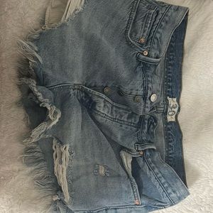 free people jean shorts